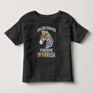 エーラーズダンロス認識度ギフトEDSウォリアーゼブラ トドラーTシャツ