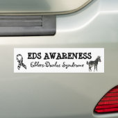 エーラーズ – ダロス症候群認識度バンパーステッカー バンパーステッカー (車上)