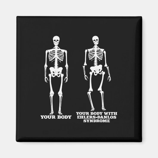 エーラーズ – ダロス症候群認識度 マグネット (正面)