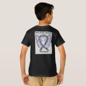 エーラーズ – ダロス症候群(EDS)認識度リボンティー Tシャツ (裏面フル)