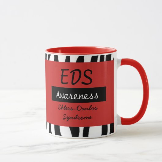 エーラーズ – ダロス症候群EDS認識度コーヒーマグ マグカップ (右)