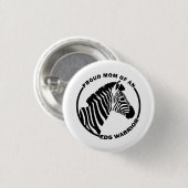 エーラーズ・ダロス誇りを持った症候群EDS戦士の母 缶バッジ (正面&裏面)