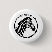 エーラーズ・ダロス誇りを持った症候群EDS戦士の母 缶バッジ (正面)