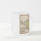 エーリーカデリウムマップフロステッドビールマグ フロストグラスマグカップ (正面右)