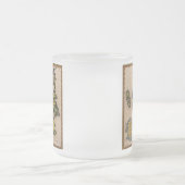 エーリーカデリウムマップフロステッドビールマグ フロストグラスマグカップ (中央)