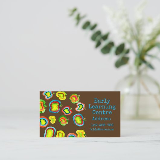 エーリ学ーズ・デイケア・フルーツ・ビジネス・カード 名刺 (スタンド正面)