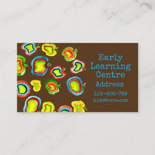 エーリ学ーズ・デイケア・フルーツ・ビジネス・カード 名刺 (正面)