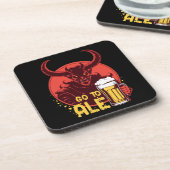 エールに行く – Satan Drink Beer コースター (左側)