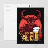 エールに行く – Satan Drink Beer ポストカード (正面/裏面)