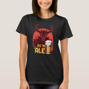 エールに行く – Satan Drink Beer Tシャツ