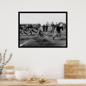 エールのサッカーの練習1912 ポスター (キッチン)