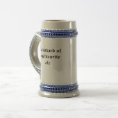 エールのtankard. ビールジョッキ (正面左)