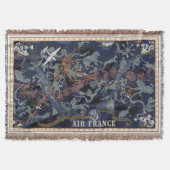 エールフランス: De nuitとde jourのdansのtous lesのciel スローブランケット (正面)