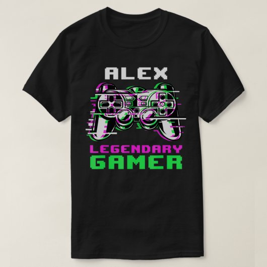 エール伝説的ゲーマーパーソナライズされた Tシャツ (デザイン正面)
