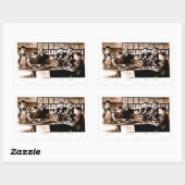 エール医療解剖学クラスステッカー 長方形シール (シート)