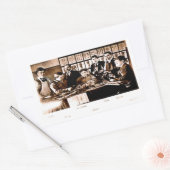 エール医療解剖学クラスステッカー 長方形シール (封筒)