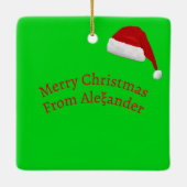 エール#アンダーのクリスマスオーナメント セラミックオーナメント (裏面)