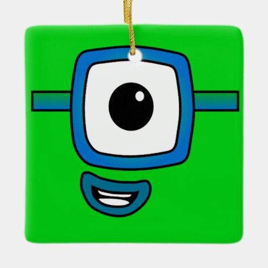 エール#アンダーのクリスマスオーナメント セラミックオーナメント (正面)