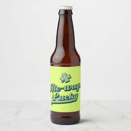エール・ウェイズ・ラッキーセントパトリックの日 ビールラベル (正面)