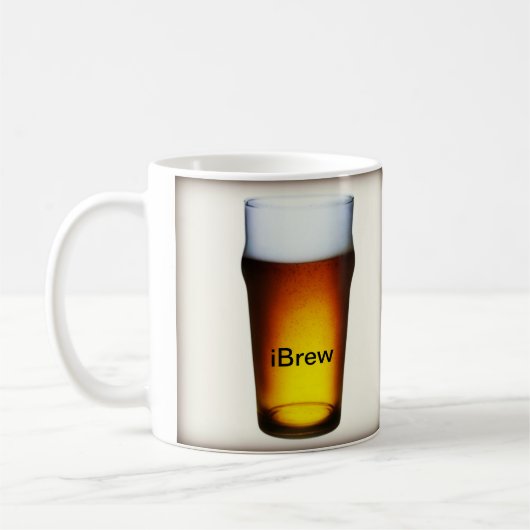 エール・グラスを醸造する コーヒーマグカップ (左)