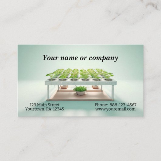 エーロシンプルガーデンの画像 名刺 (正面)