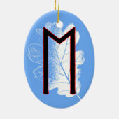 エーワズバイキングルーンユール（キリスト降誕祭）オーナメント-ロイヤリティ! セラミックオーナメント (裏面)
