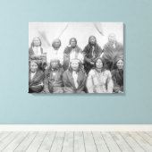 エーンへの総マイルに会ったラコタインディアンの首長 キャンバスプリント (インサイチュ (ウッドフロア))