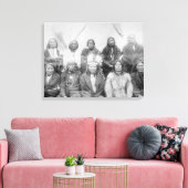 エーンへの総マイルに会ったラコタインディアンの首長 キャンバスプリント (インサイチュ (リビング))