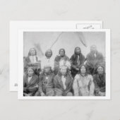 エーンへの総マイルに会ったラコタインディアンの首長 ポストカード (正面/裏面)