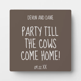 エー素朴ゼル付きバ結婚ンのロゴプラーク フォトプラーク