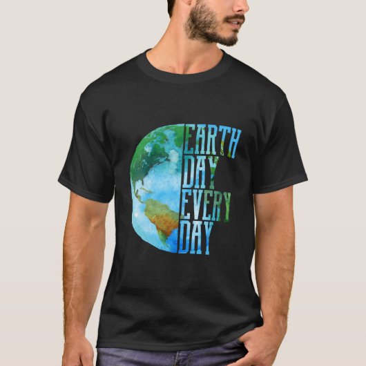エー・デイ・エブリ・デイ・プラネット・ネイチャー Tシャツ (正面)