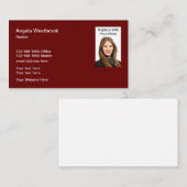 エ実在ステートテンプレート不動産仲介業者用名刺 名刺 (正面/裏面)