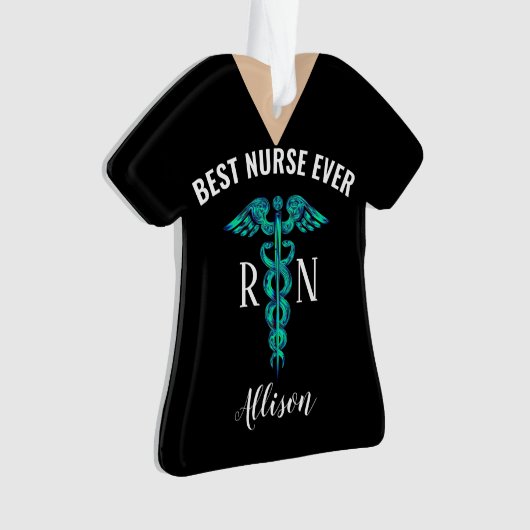 エ最高のバメディカルカデパーソナライズされたウス オーナメント (正面)