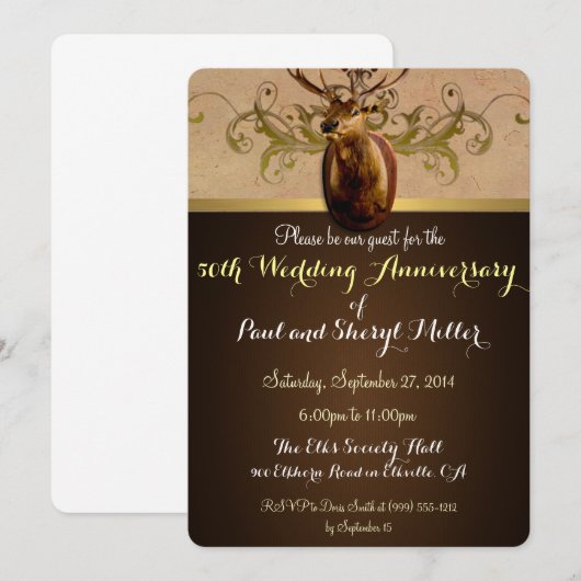 エ鹿の招待状 招待状 (正面/裏面)