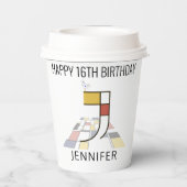 オсール新可塑主義スタイルモノグラム。レターJ 紙コップ (裏面)