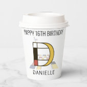 オсール新可塑主義スタイルモノグラム。文字D 紙コップ (裏面)