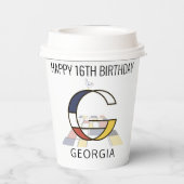 オсール新可塑主義スタイルモノグラム。文字G 紙コップ (裏面)