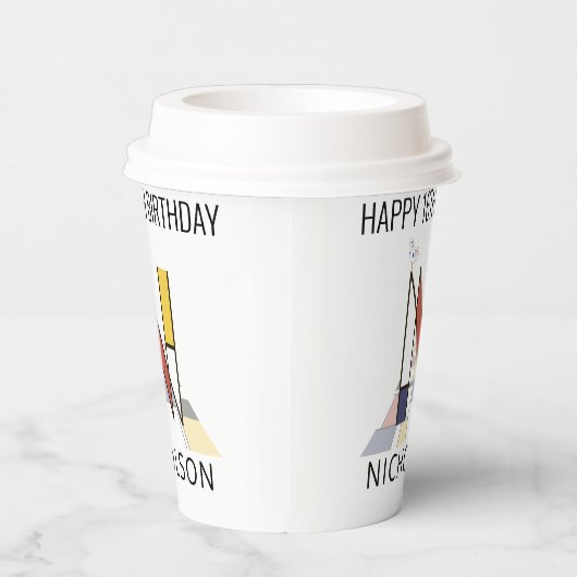 オсール新可塑主義スタイルモノグラム。文字N 紙コップ (右)