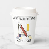 オсール新可塑主義スタイルモノグラム。文字N 紙コップ (正面)