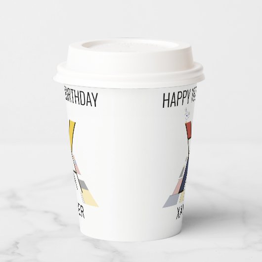 オсール新可塑主義スタイルモノグラム。文字X 紙コップ (左)