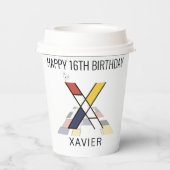 オсール新可塑主義スタイルモノグラム。文字X 紙コップ (裏面)