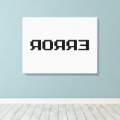 オяオяǝン |エラー キャンバスプリント (インサイチュ (ウッドフロア))