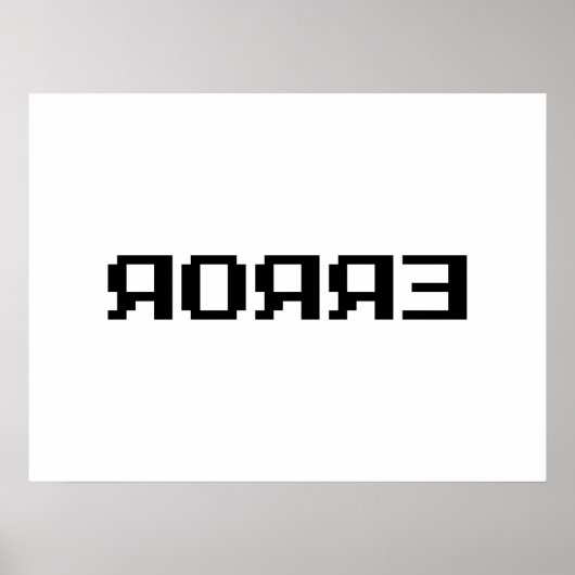 オяオяǝン |エラー ポスター (正面)