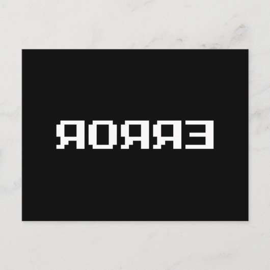 オяオяǝン |エラー ポストカード (正面)