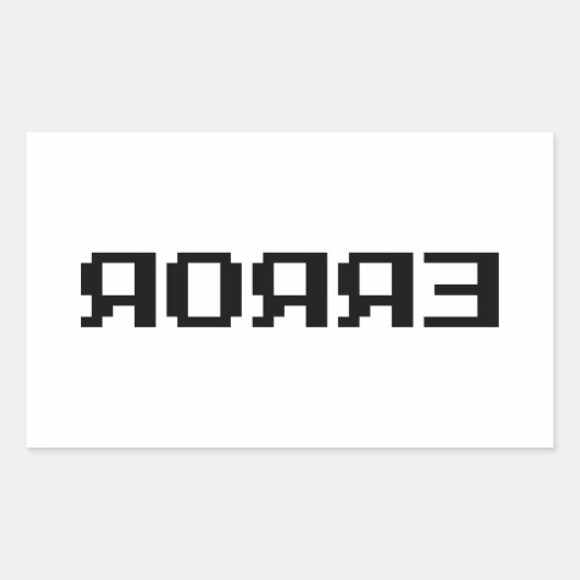 オяオяǝン |エラー 長方形シール (正面)