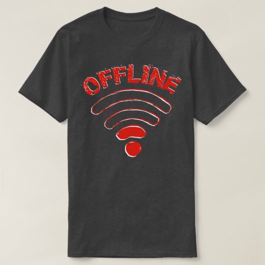 オおもしろいフラインWiFigift Tシャツ (デザイン正面)