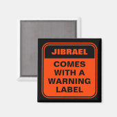 オおもしろいロ来ングとラパーソナライズされたベル マグネット (正面/裏面)