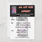 『オおもしろいーバーザヒル誕生日パーティー』 招待状 (正面)