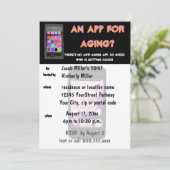 『オおもしろいーバーザヒル誕生日パーティー』 招待状 (スタンド正面)