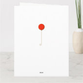 オおもしろいーバーザヒル誕生日 カード (裏面)